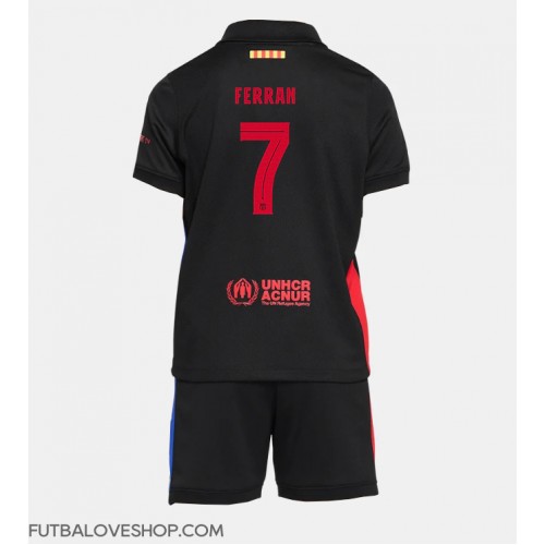 Dres Barcelona Ferran Torres #7 Preč pre deti 2024-25 Krátky Rukáv (+ trenírky)